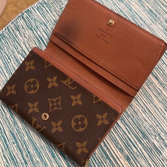 Louis Vuitton Brown Monogram Porte-Amon air Tresor Wallet - Picture 15 of 15